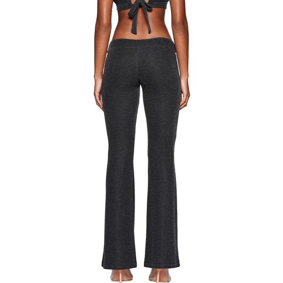 Black glitter low rise I AM GIA kayna flare pant - Picture 2 of 6